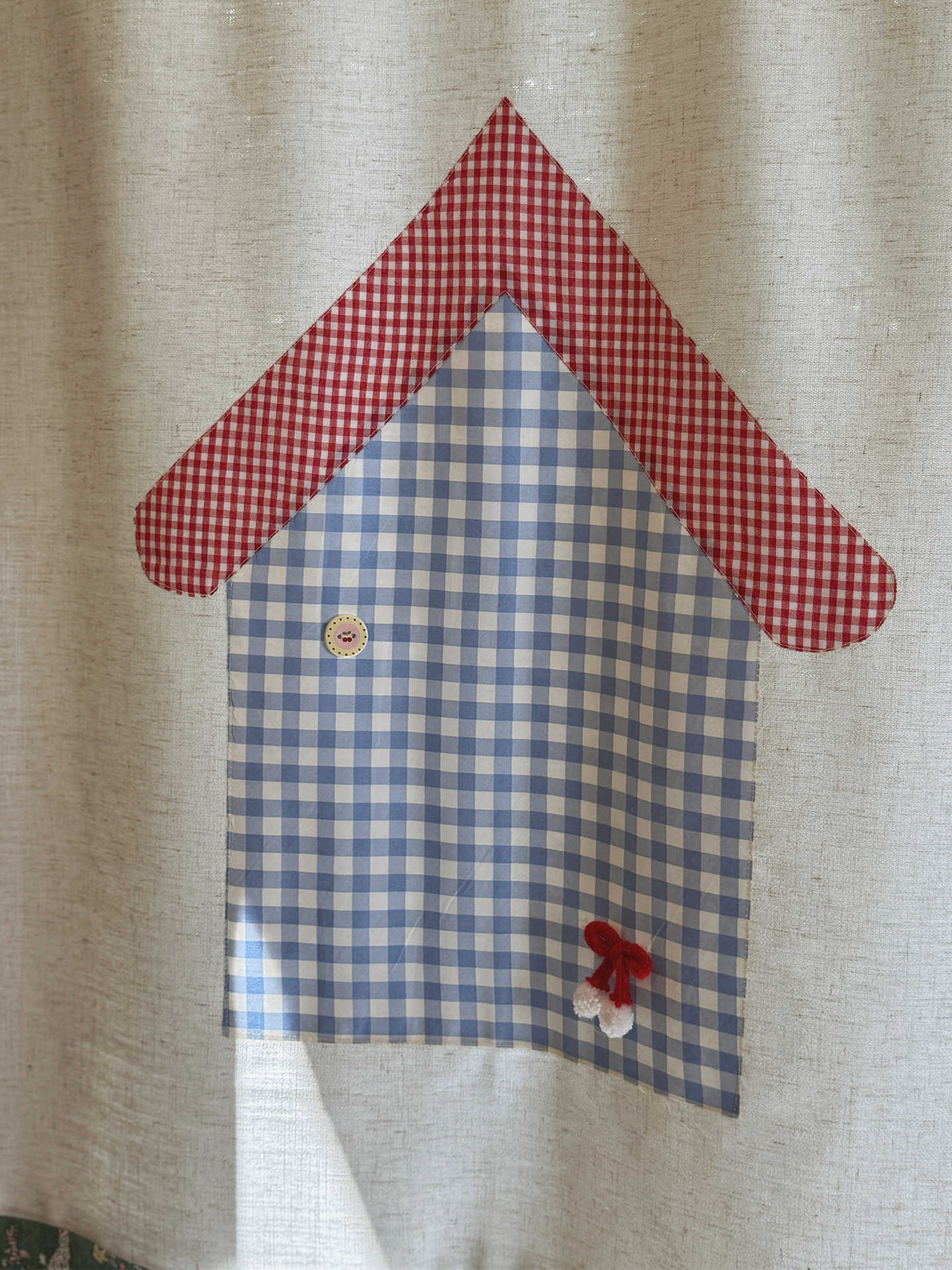 Commercial Printing House - Cortina de puerta Noren VIKAMA Gingham