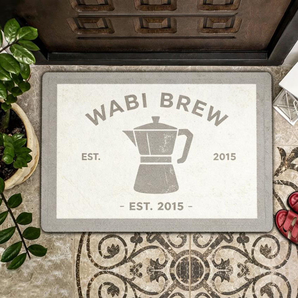 Commercial Printing House - Alfombra para Cafetería con Logotipo Personalizado,