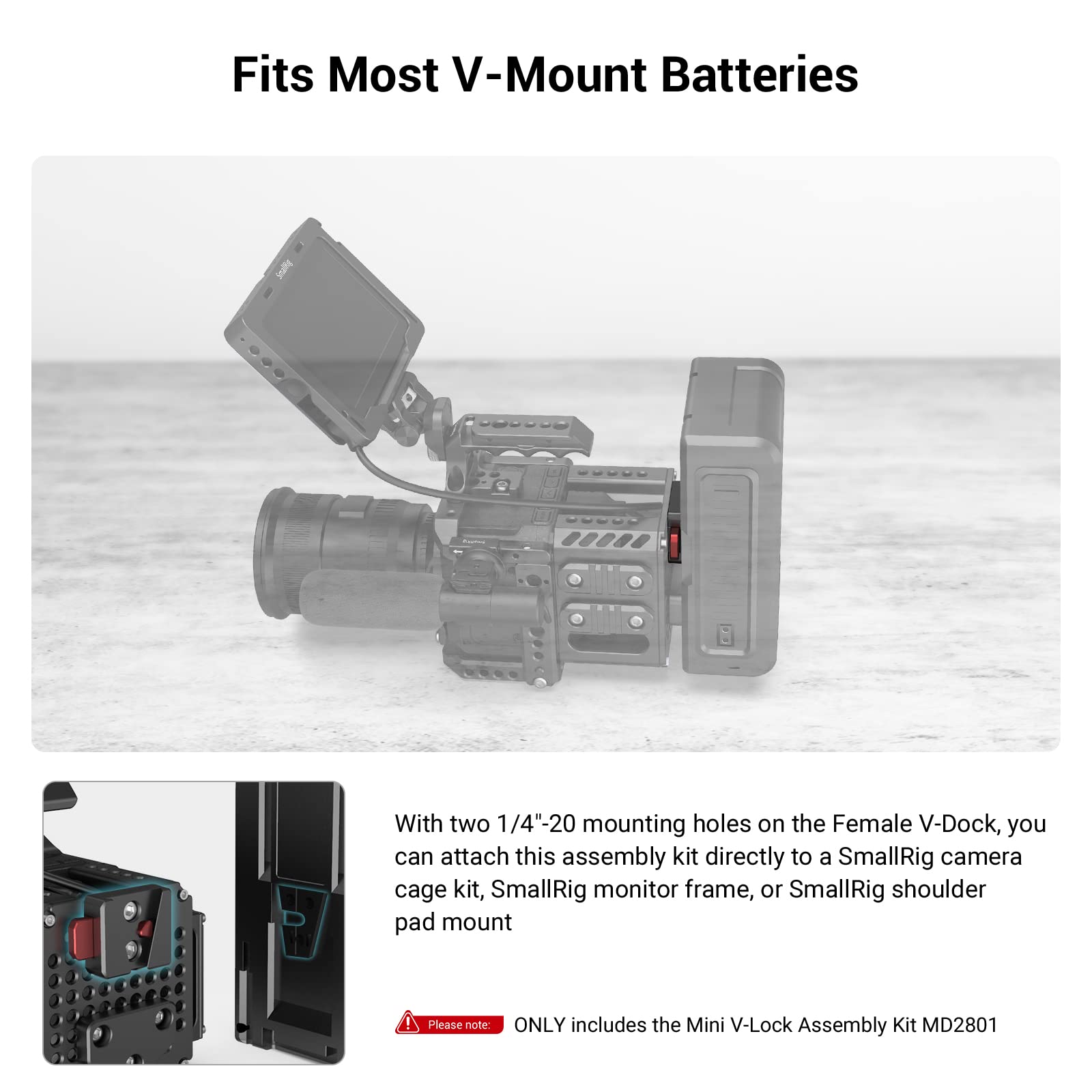 Kit de montaje SmallRig Mini V - Ctp Plate Making reseña y precio