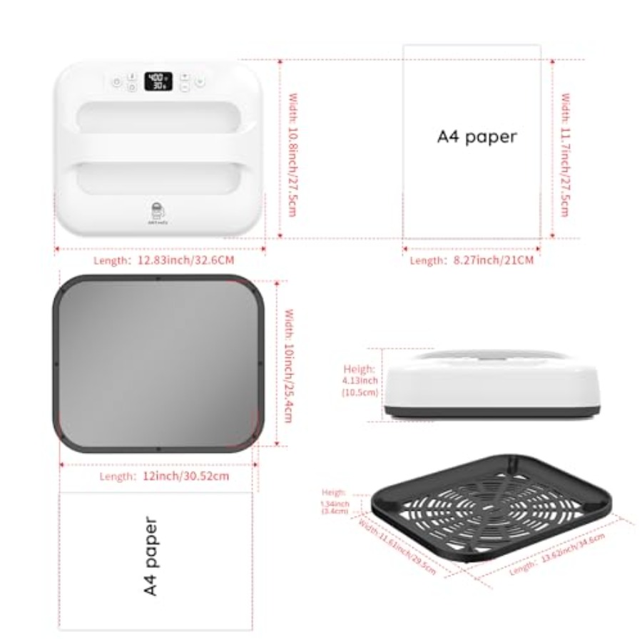 Máquina de prensado térmico 12 - Heat Press Teflon Sheet reseña y precio